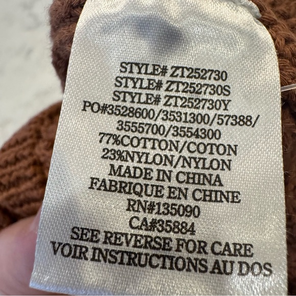 Z Supply Tay Crochet Tank Teakwood Boho Button Front Crop S - Picture 9 of 9